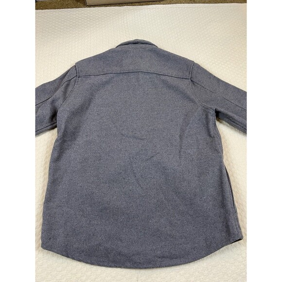 Onia Brushed Flannel Shirt Essential Heavy-Weight Overshirt | Gray | Mens Medium - Picture 8 of 13